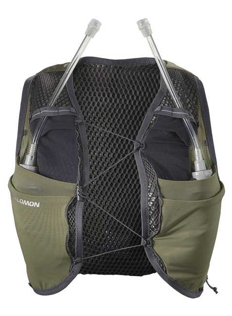 Damska kamizelka z bidonami Salomon Active Skin 8 - dusk green / ebony