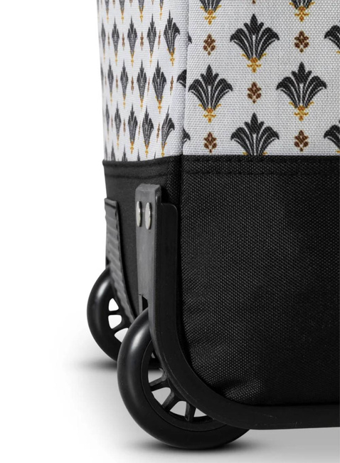 Torba na kółkach / wózek Punta Wheel Print - beige / navy blue
