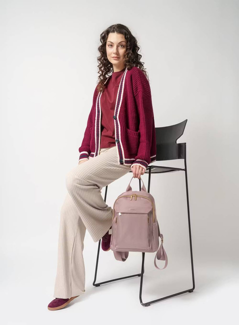 Plecak damski miejski Puccini Pulse - różowy