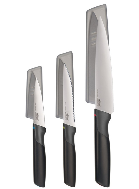Zestaw 3 noży z osłonami Joseph Joseph Elevate™ Kitchen Knife Set - multicolour