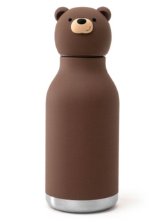 Butelka termiczna dziecięca Asobu Bestie Bottle 0,46 l - brown bear