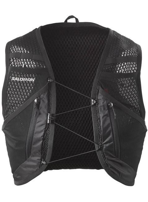 Kamizelka do biegania Salomon Active Skin 12 No flasks - black / metal