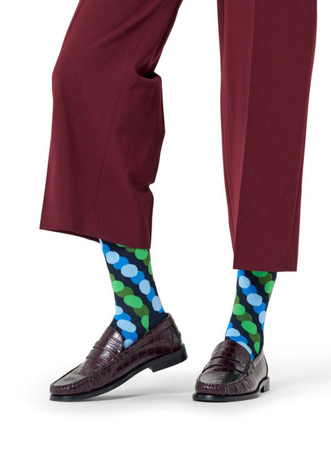 Skarpety unisex Happy Socks - navy / shaded polka dot