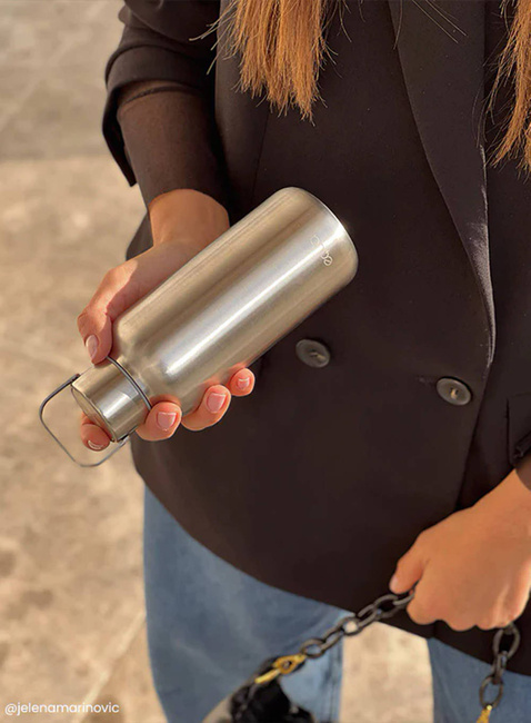 Butelka bidon Equa Stainless Steel Timeless 600 ml - steel