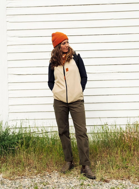 Czapka dzininowa Topo Designs Waffle Knit Beanie - clay