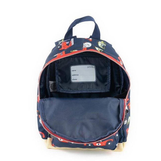 Plecak dla przedszkolaka Pick & Pack Cars S - navy