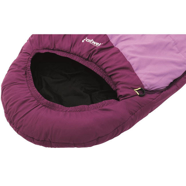 Dziecięcy śpiwór mumia Outwell Convertible Junior - magenta