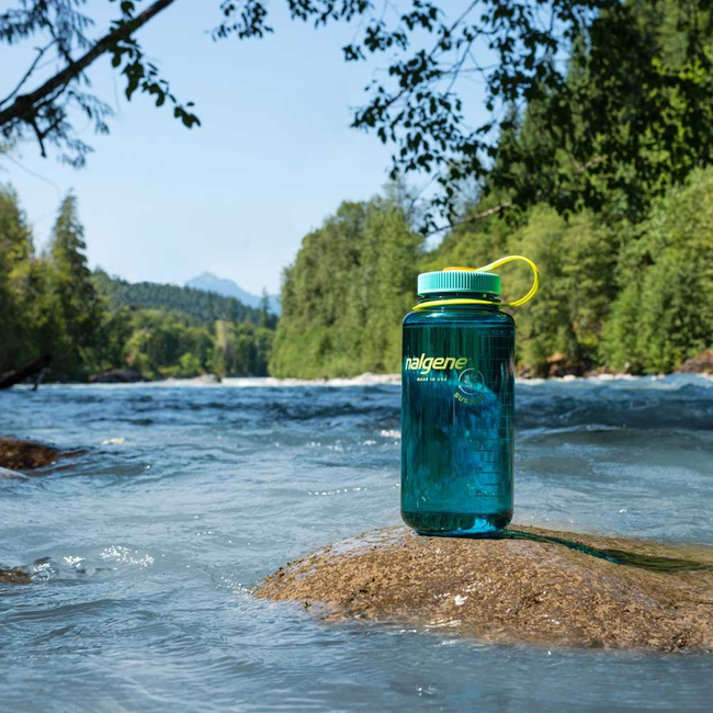 Butelka na wodę Wide Mouth Nalgene 1 l - blue