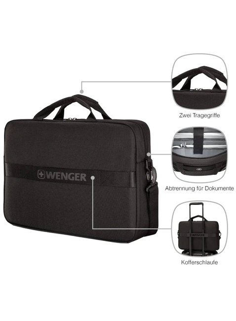 Torba na laptopa Wenger XE Compact Brief 16 - black