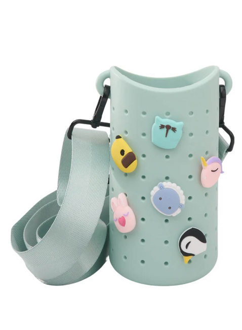 Etui na butelkę z paskiem Asobu Bestie Sling - green