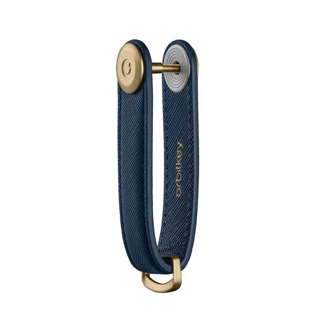 Skórzane etui na klucze Orbitkey Saffiano - oxfor navy