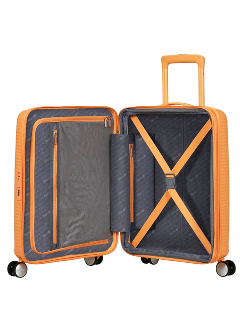 Walizka mała American Tourister Soundbox EXP - papaya pop