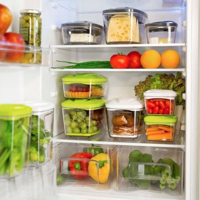 Zestaw 4 pojemników próżniowych na żywność Dafi SeeYoo - grafitowy