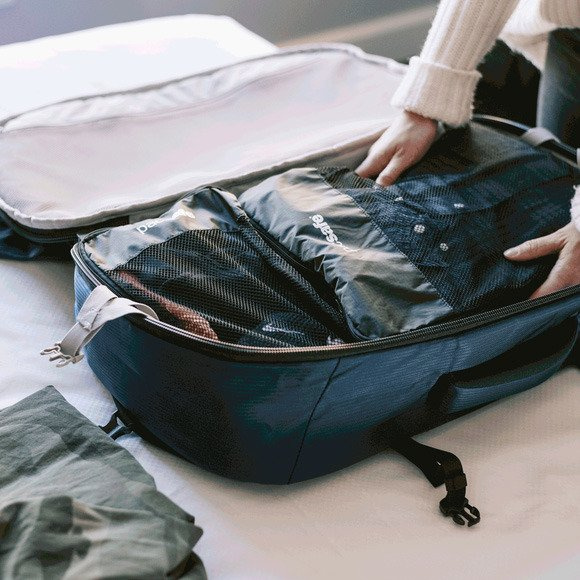 Plecak turystyczny antykradzieżowy Pacsafe Venturesafe EXP45 Econyl - deep ocean