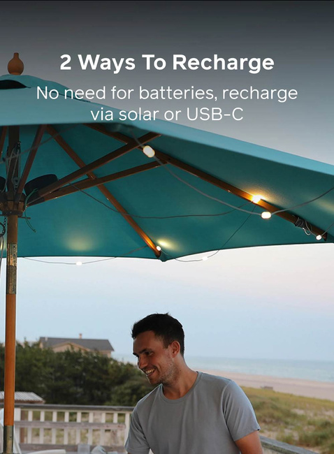 Lampa solarna BioLite Luci Solar String 5,5 m - warm white