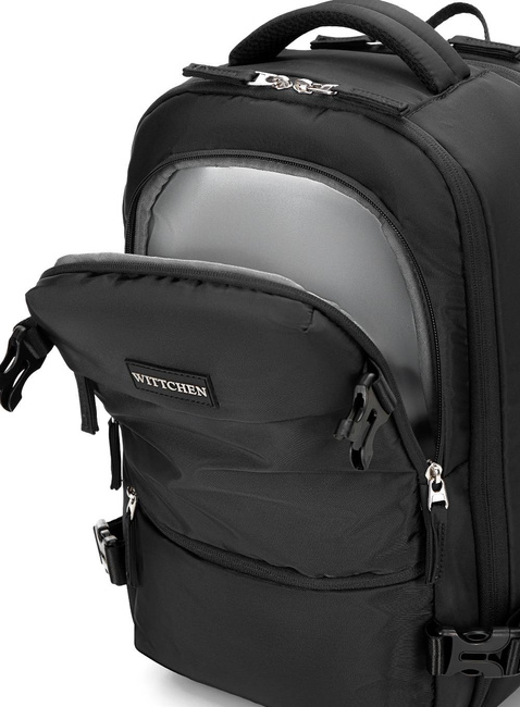 Plecak kabinowy z poszerzeniem Wittchen Free on Board 24 l - czarny