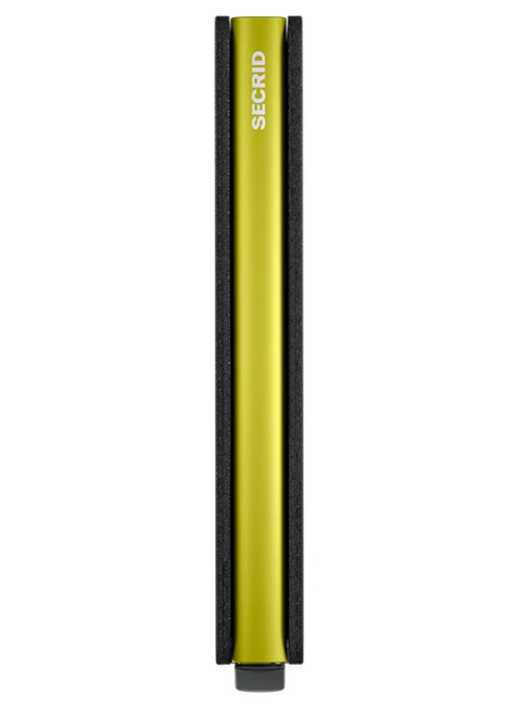 Portfel ochrona RFID Secrid Slimwallet Matte - grey / lime