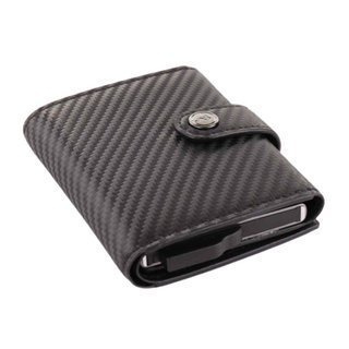 Miniwallet portfel z etui RFID Iron CARBON Roncato - black