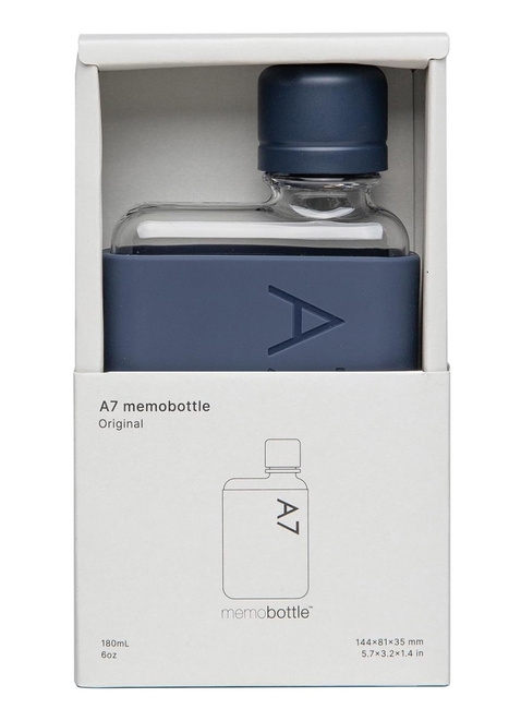 Wielorazowa butelka na napoje Memobottle Original A7 - midnight blue