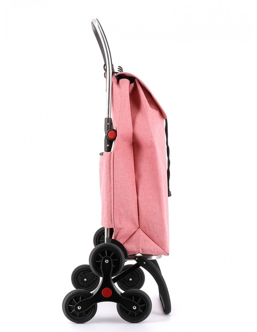 Wózek na zakupy na schody Rolser I-Max TWEED - coral