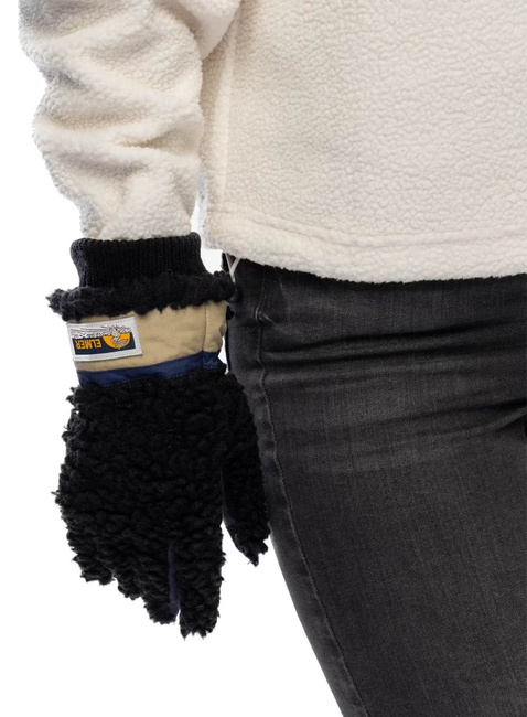 Rękawiczki zimowe Elmer Teddy Gloves - beige / wine
