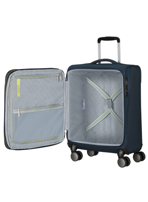 Walizka kabinowa American Tourister Wanderlite Spinner S EXP - dark navy