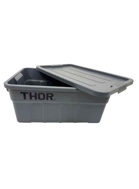 Kontener z pokrywą do przechowywania THOR Tote Box 53 L - grey