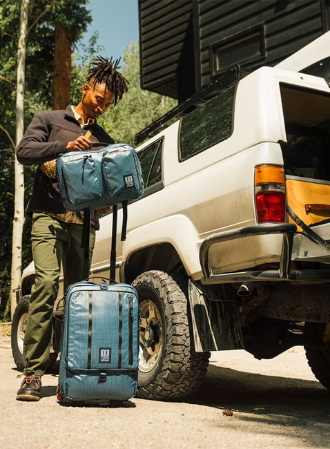 Torba / plecak na kółkach Topo Designs Apex Travel Roller Bag - pond blue