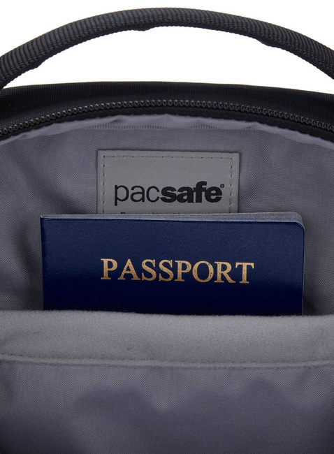 Torebka antykradzieżowa Pacsafe V Tour Crossbody - jet black