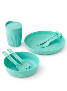 Turystyczna zastawa stołowa 7 elementów Sea to Summit Passage - aqua sea