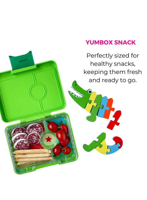 Śniadaniówka / lunchbox dziecięcy Yumbox Snack - yoyo yellow / shark