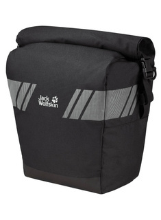 Torba sakwa rowerowa Jack Wolfskin Rack Bag - flash black