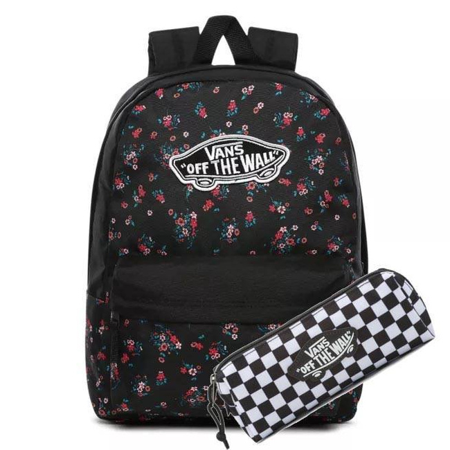 Plecak Vans Realm - beauty floral black + piórnik