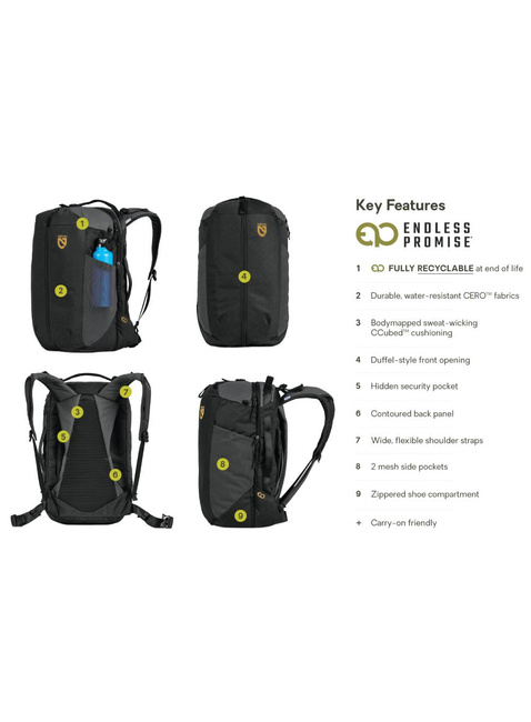 Plecak podróżny Nemo Vantage 40 l Endless Promise - black