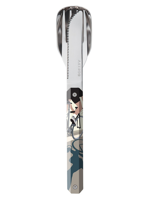 Sztućce magnetyczne zestaw Akinod Straight Cutlery 12H34 - cyclism