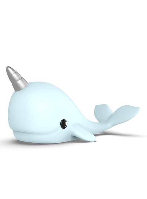 Lampka nocna na baterie Dhink Narwal - sky blue