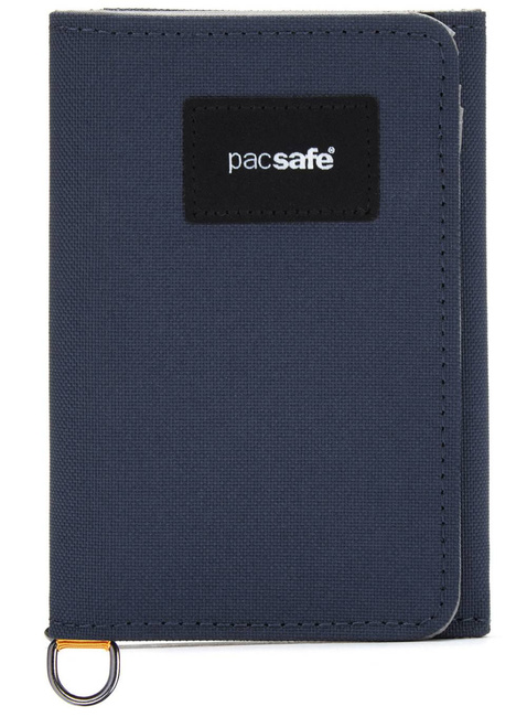Portfel antykradzieżowy Pacsafe RFIDsafe Trifold Wallet - coastal blue