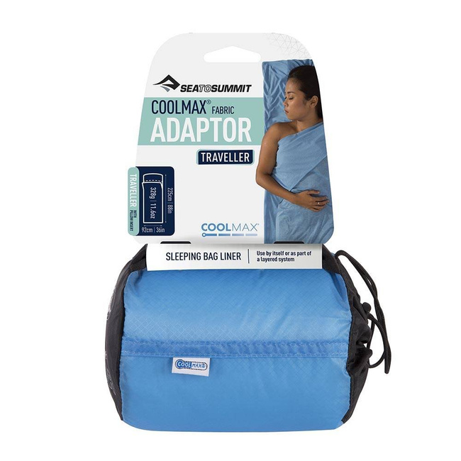 Wkładka do śpiwora Coolmax Adaptor Traveller Sea to Summit - aqua