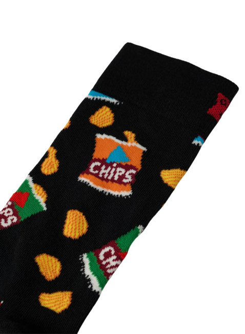 Skarpety unisex Happy Socks - black / chips bag