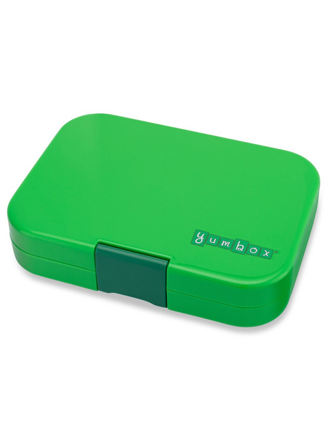 Średni prostokątny lunchbox Yumbox Panino - jurassic green / dinosaur