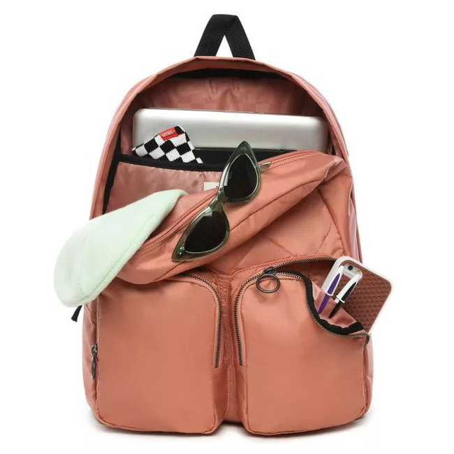 Plecak miejski Vans Long Haul - rose dawn + piórnik szachownica