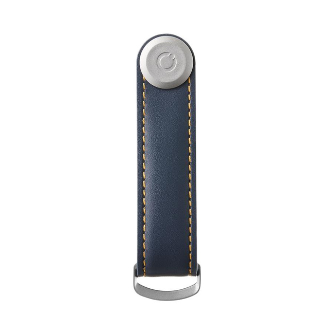 Skórzane etui organizer na klucze Orbitkey Leather - navy / tan