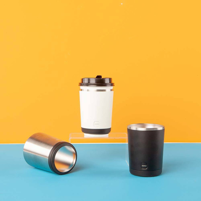 Termiczny rękaw na kubek z kawę Asobu Insulated Coffee Kuzie - white