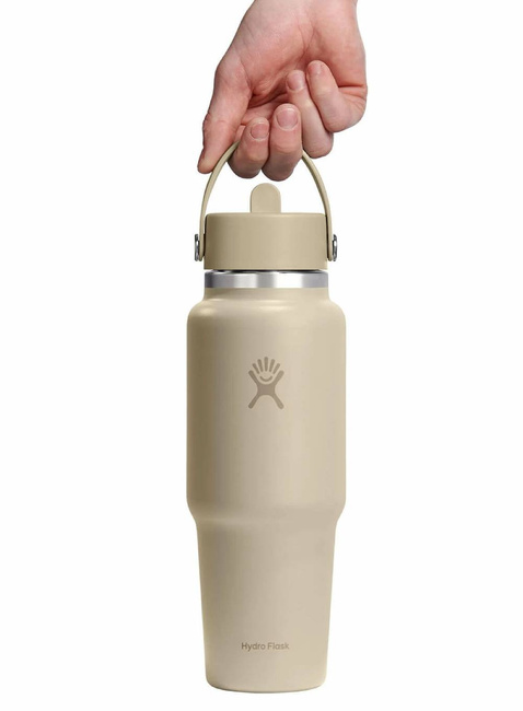Butelka termiczna ze słomką Hydro Flask Wide Mouth Travel Bottle 946 ml - oat