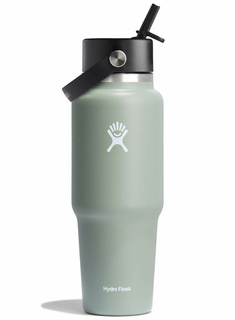 Butelka termiczna ze słomką Hydro Flask Wide Mouth Travel Bottle 946 ml - agave