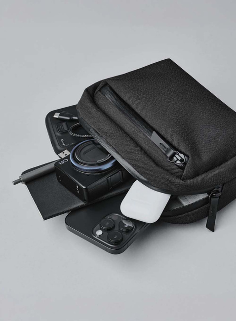 Torba na ramię crossbody Alpaka Go Sling Nano Axoflux - black