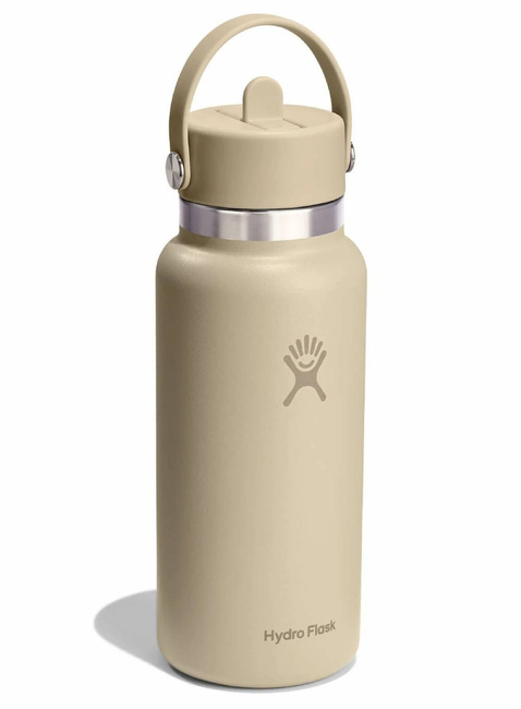 Butelka termiczna ze słomką Hydro Flask Wide Mouth Straw Cap 946 ml - oat