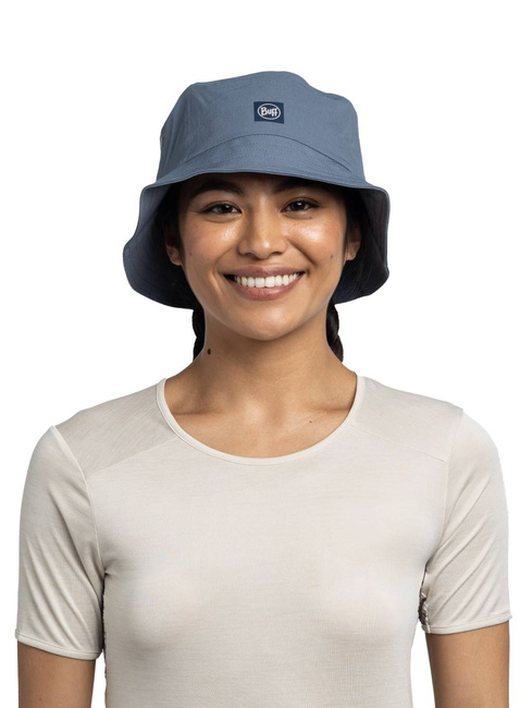 Kapelusz turystyczny Buff Adventure Bucket Hat - solid stone blue