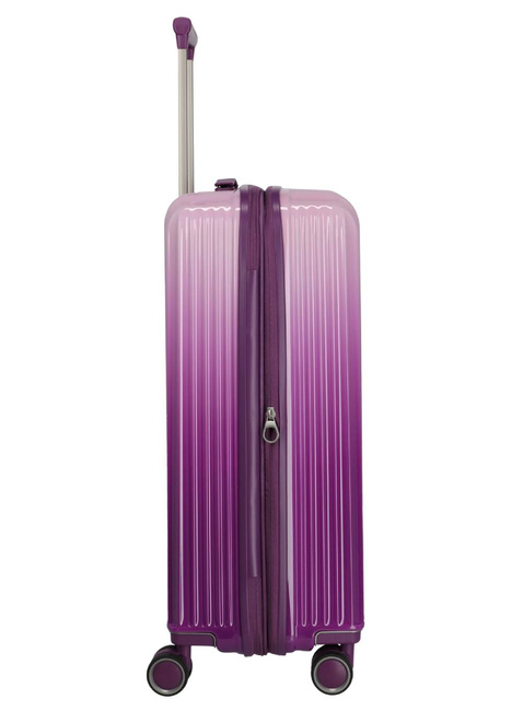 Walizka średnia poszerzana Travelite Lascana - purple degrade