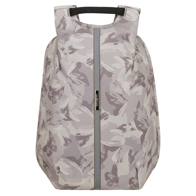 Damski plecak antykradzieżowy Samsonite Securipak S LPT Print - lilac grey/camo